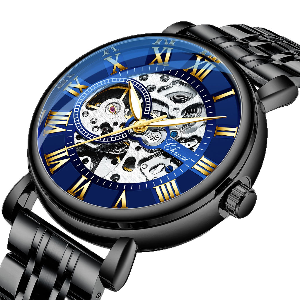 Hohle Automatik-Uhr mit Leuchtfunktion – Bild 5 | LuxeStyle