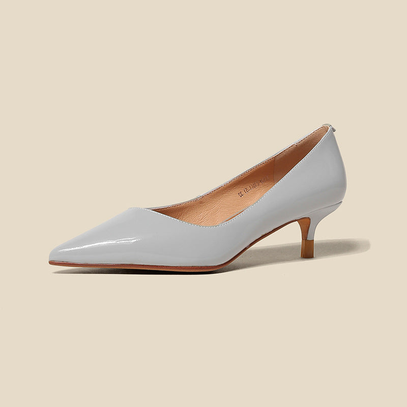 Pumps aus Schafsleder mit mittlerem Absatz – Bild 7 | LuxeStyle