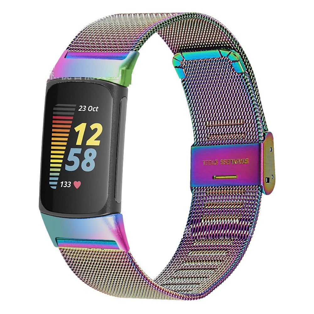 Smartwatch-Armband aus Milanese-Edelstahl – Bild 1 | LuxeStyle