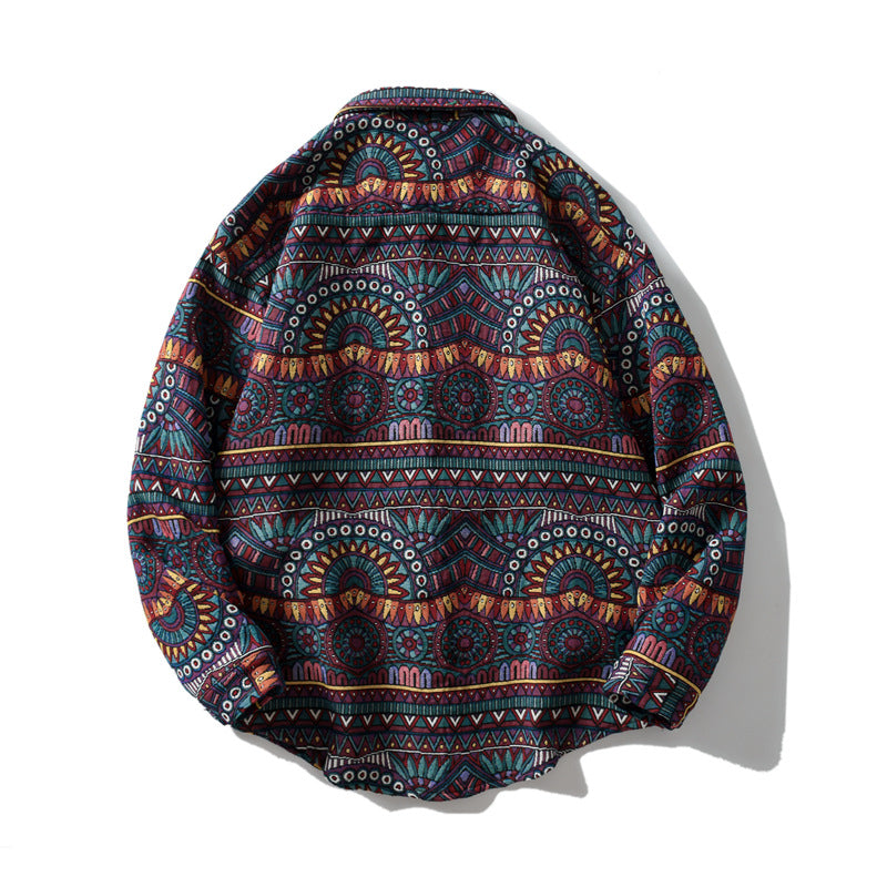 Retro-Lange Ärmel-Plaid-Shirt – Bild 5 | LuxeStyle