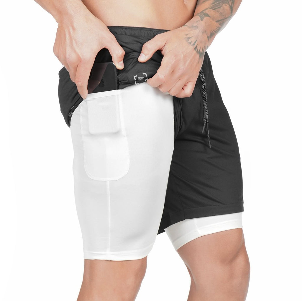Kompression-Shorts mit Taschen