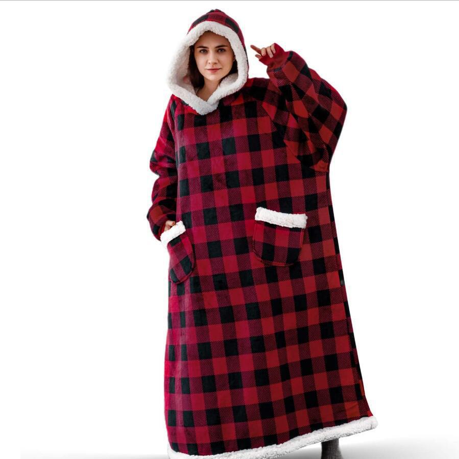 XXL Hoodie-Decke mit Taschen für Sie & Ihn