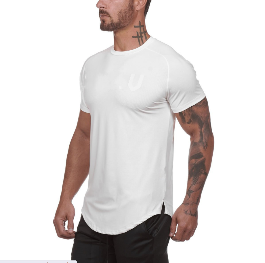 Fitness-Shirt aus Baumwoll-Mix