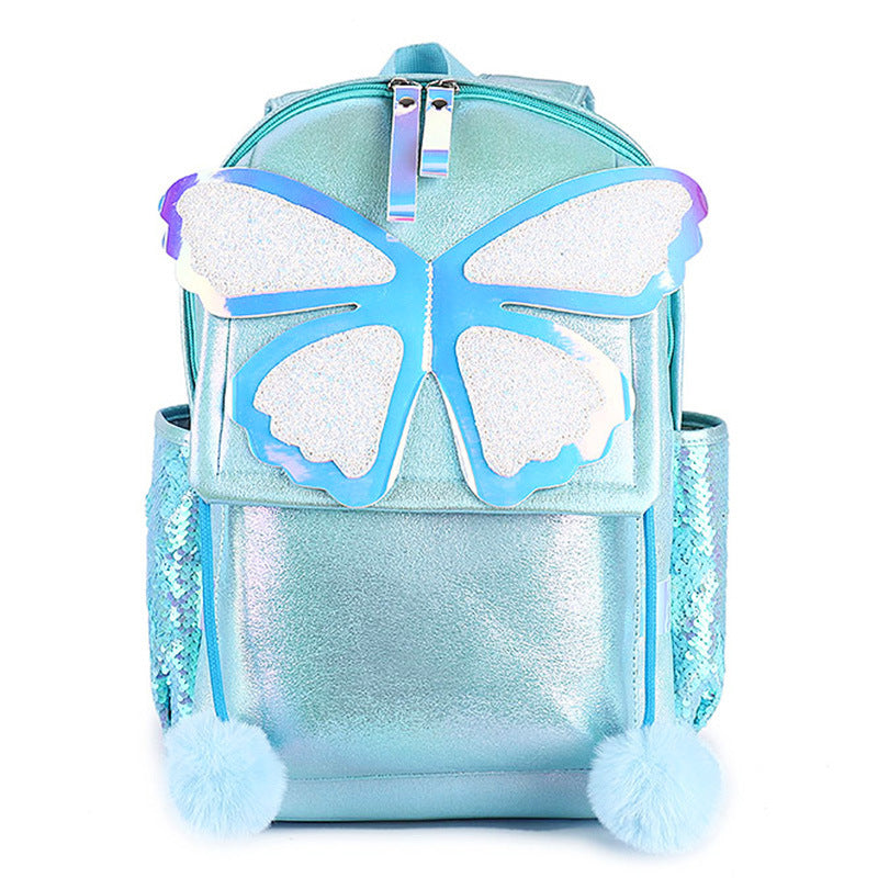 Glitzer-Schmetterling Rucksack für Damen – Bild 3 | LuxeStyle