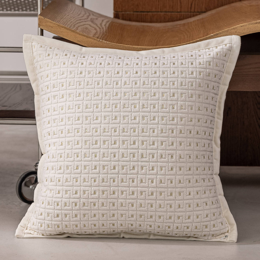 Grüner Sofa-Kissen in Pflanzen-Optik