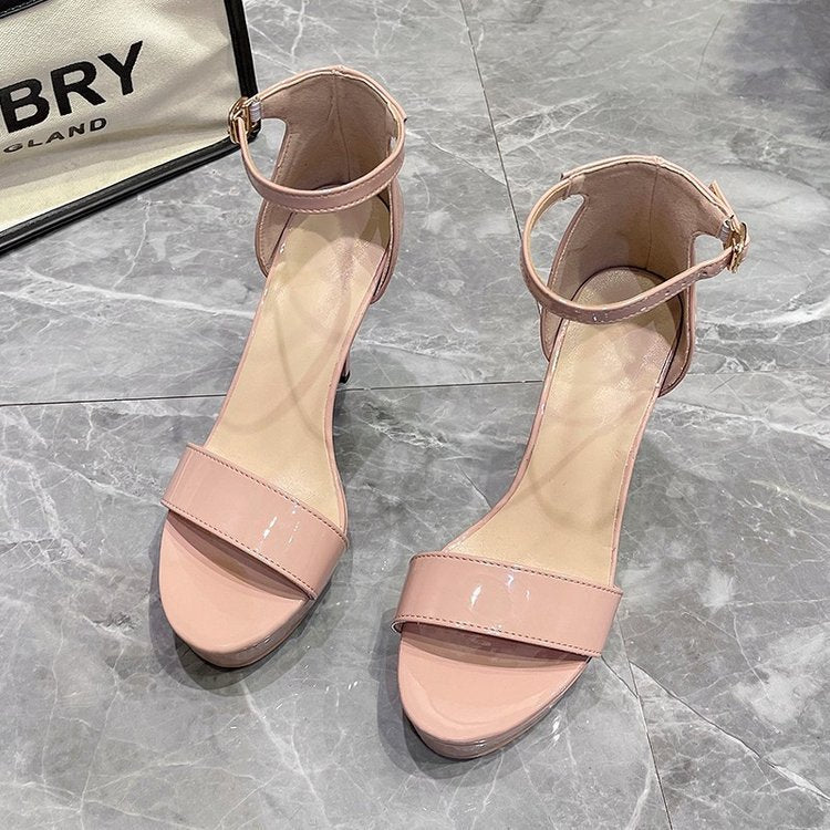 Riemchen-Sandalen mit Chunky-Heel