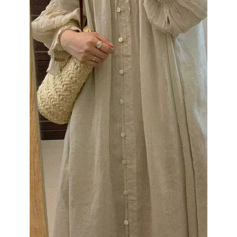 Chinesische Linen-Strandkleid – Bild 5 | LuxeStyle