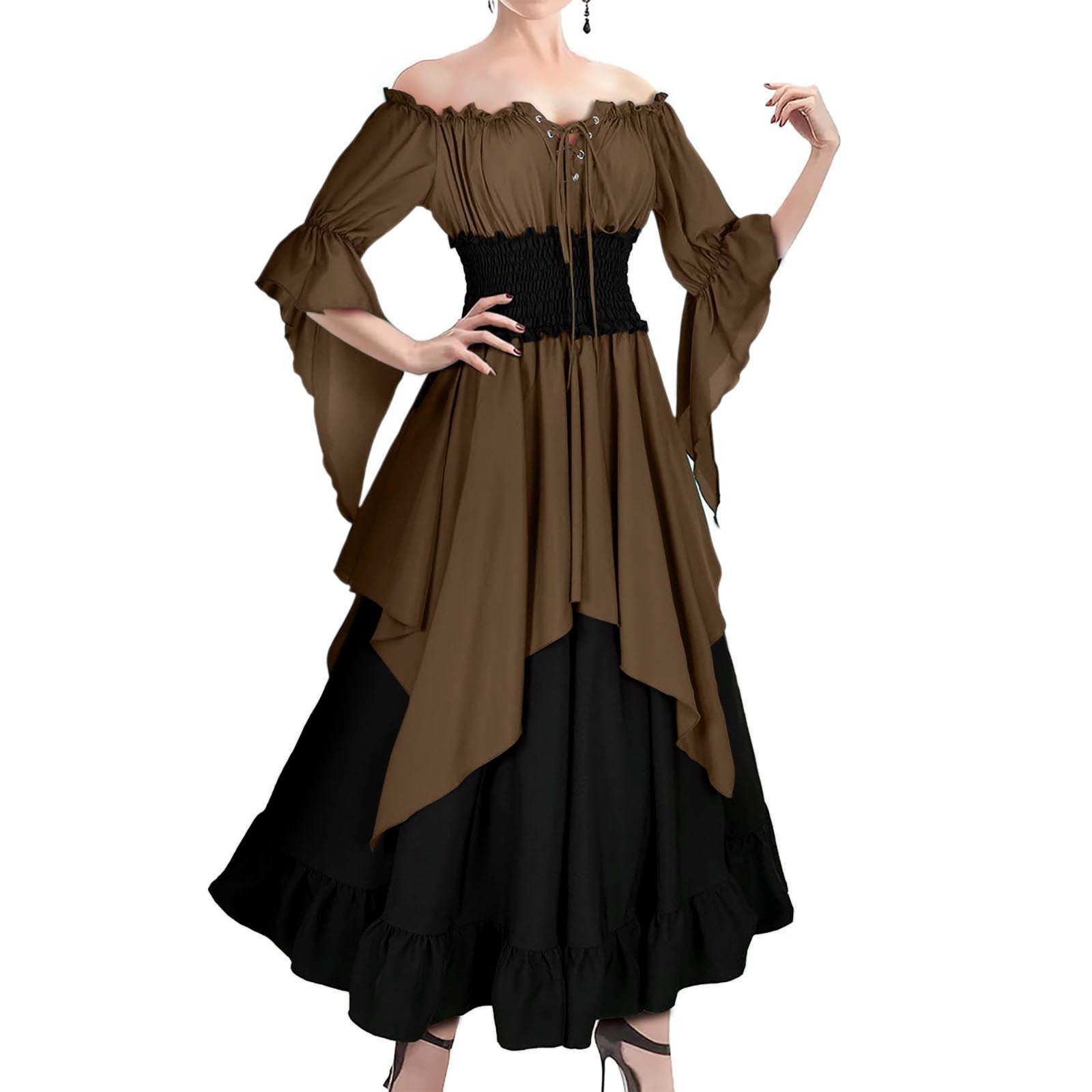 Retro Korsett-Kleid mit Plissee