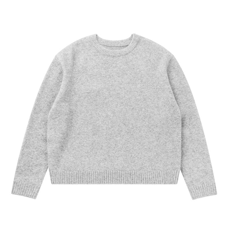 Wollpullover mit Crewneck