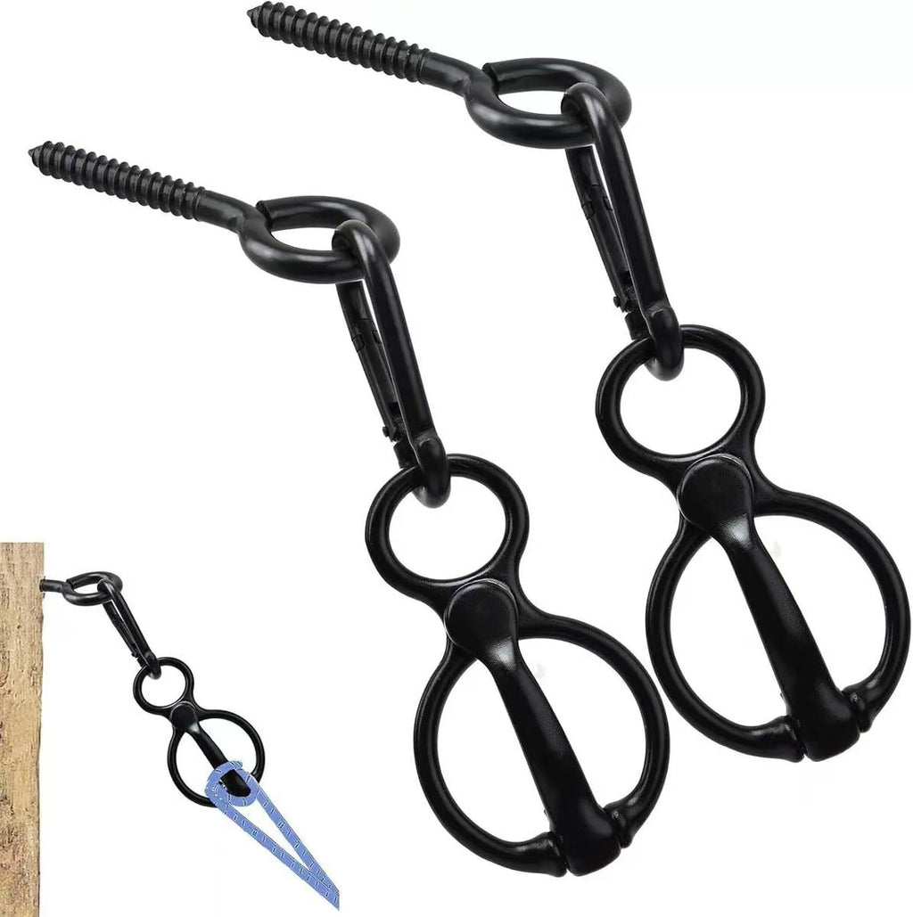 Leine String Clip Silber Schwarz Karbonstahl Hochfest