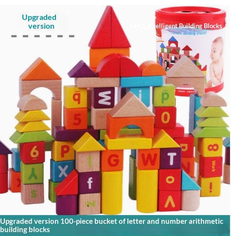 Grosses Holz-Bauklotz-Set für Kinder 4–6 Jahre – Bild 5 | LuxeStyle