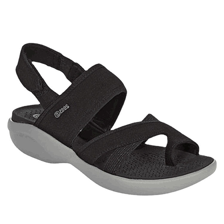 Grosse Sandalen mit Klett-Clip-Plattform für Frauen – Bild 4 | LuxeStyle