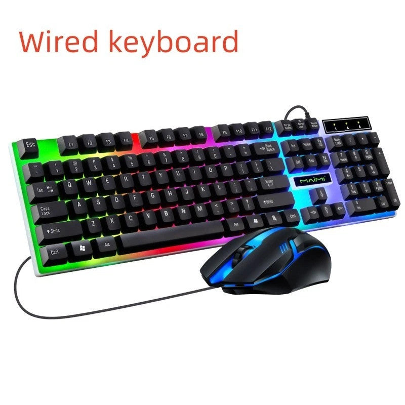 Gaming Tastatur & Maus Set RGB LED USB für PC & Konsole