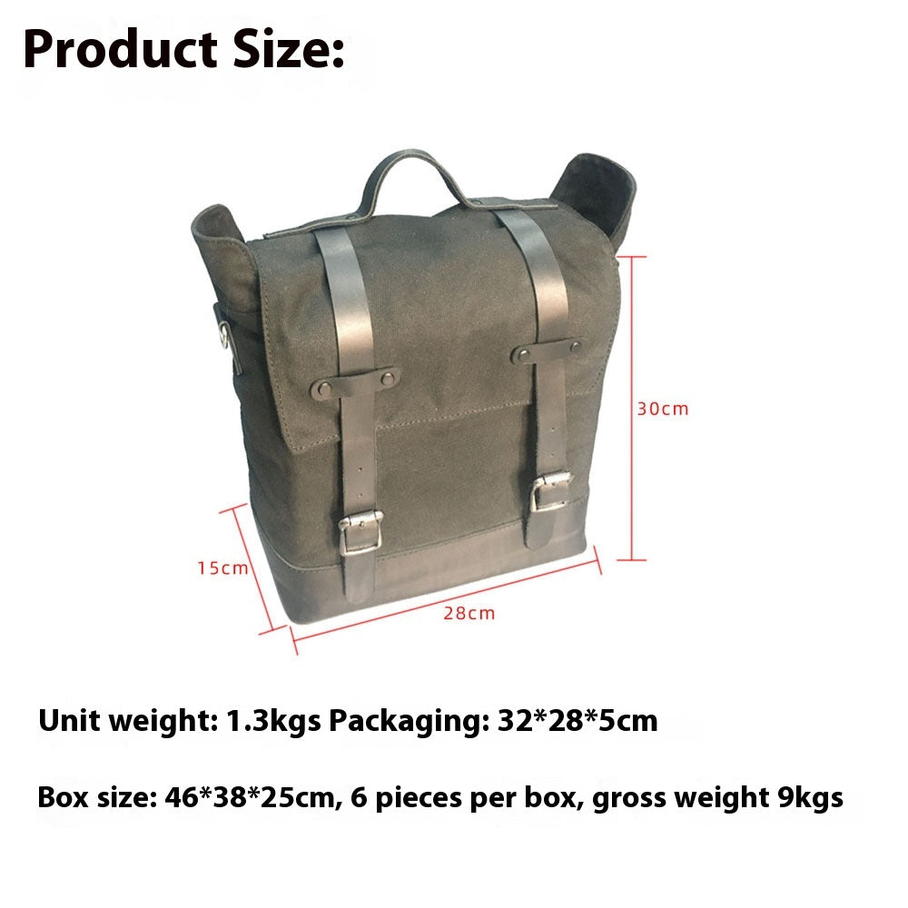 Wasserdichte Motorrad-Seitenpacktasche aus Canvas – Bild 6 | LuxeStyle