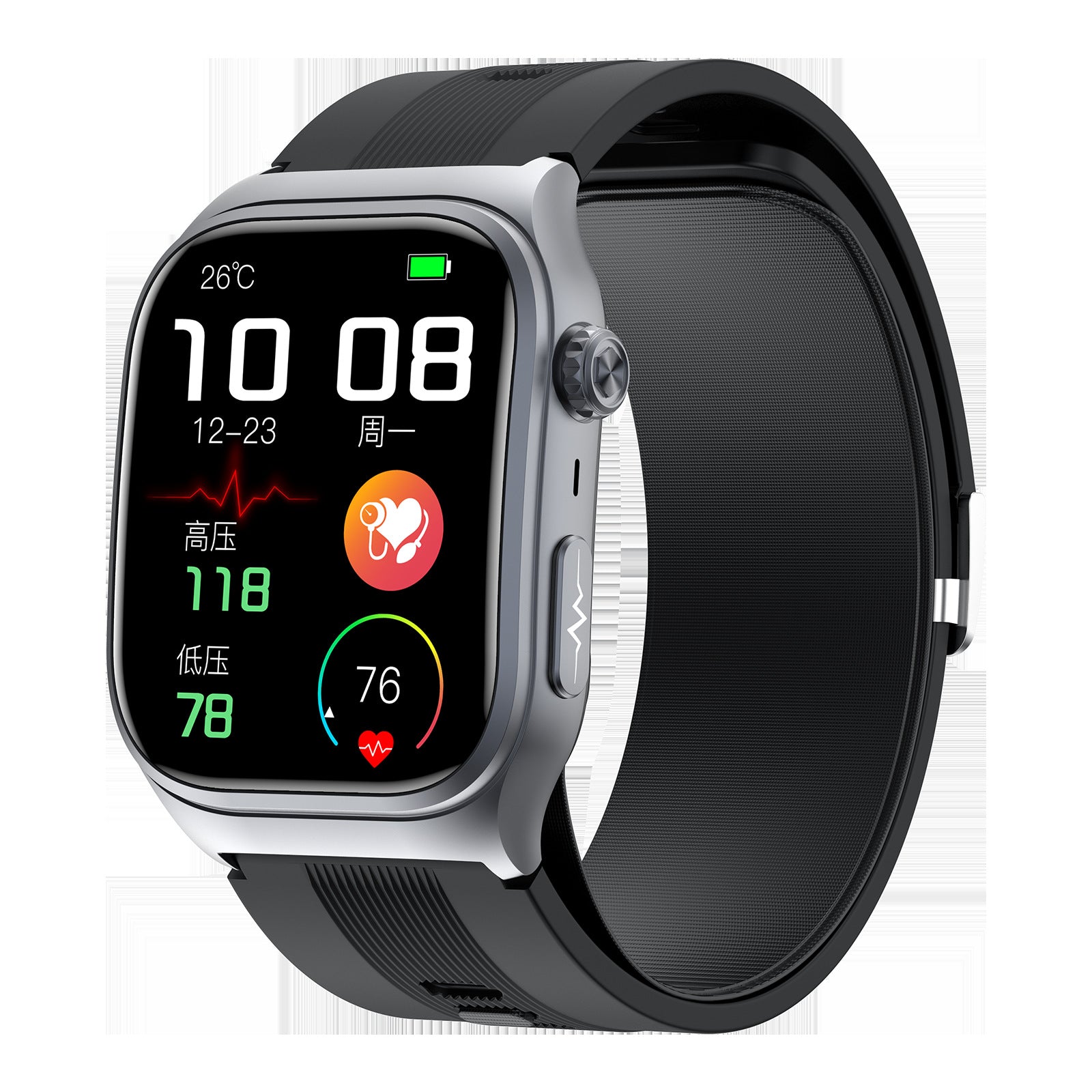 Smartwatch S15 mit Blutdruck- & Harnsäuremessung