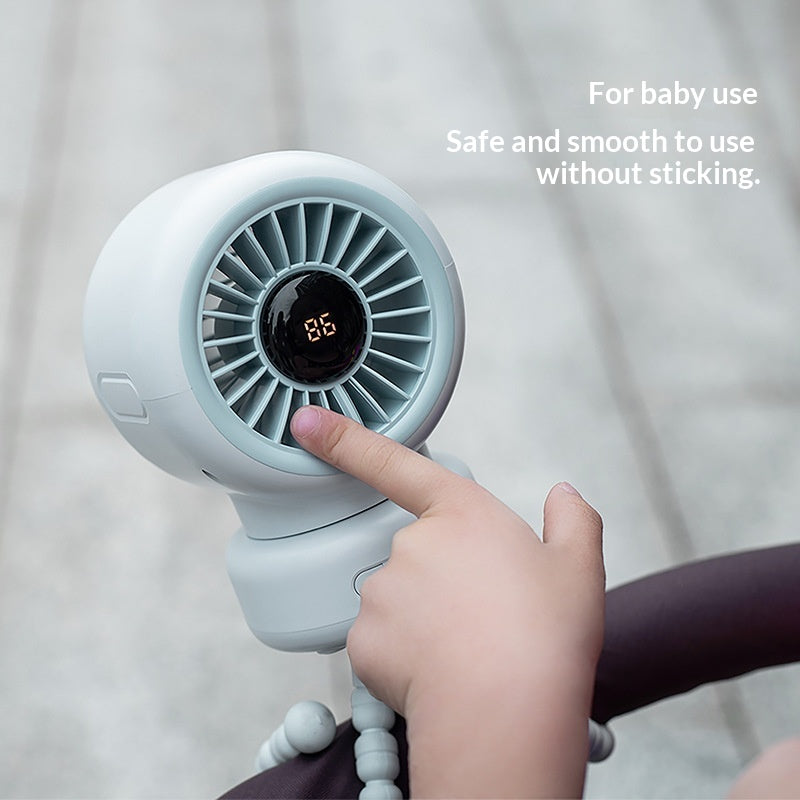 Kinderwagen-Ventilator mit Schwenkkopf
