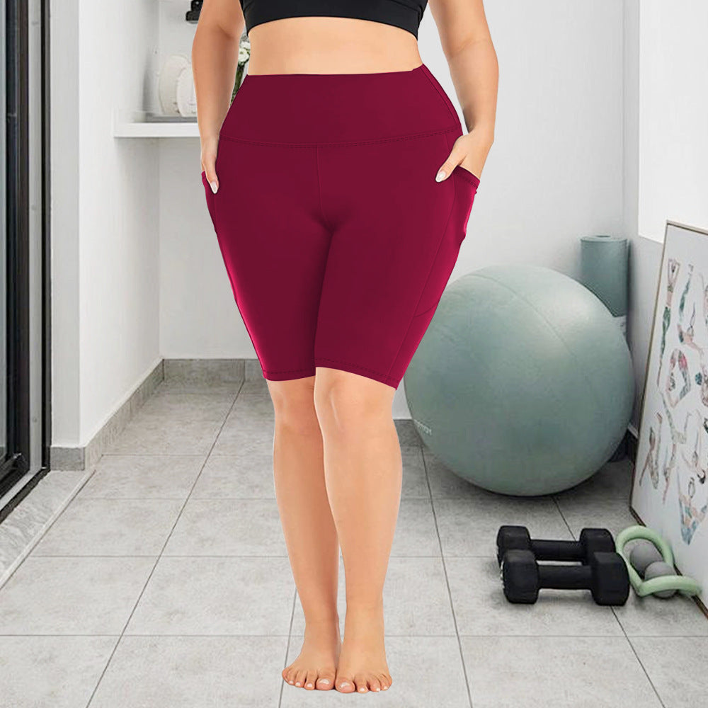 High-Waist Yoga Leggings mit Taschen