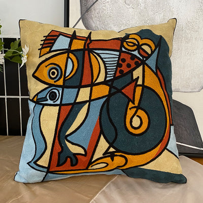 Besticktes Kissen Picasso Abstrakt