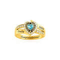 Personalisierter Kupferring mit Zirkonia – Bild 1 | LuxeStyle