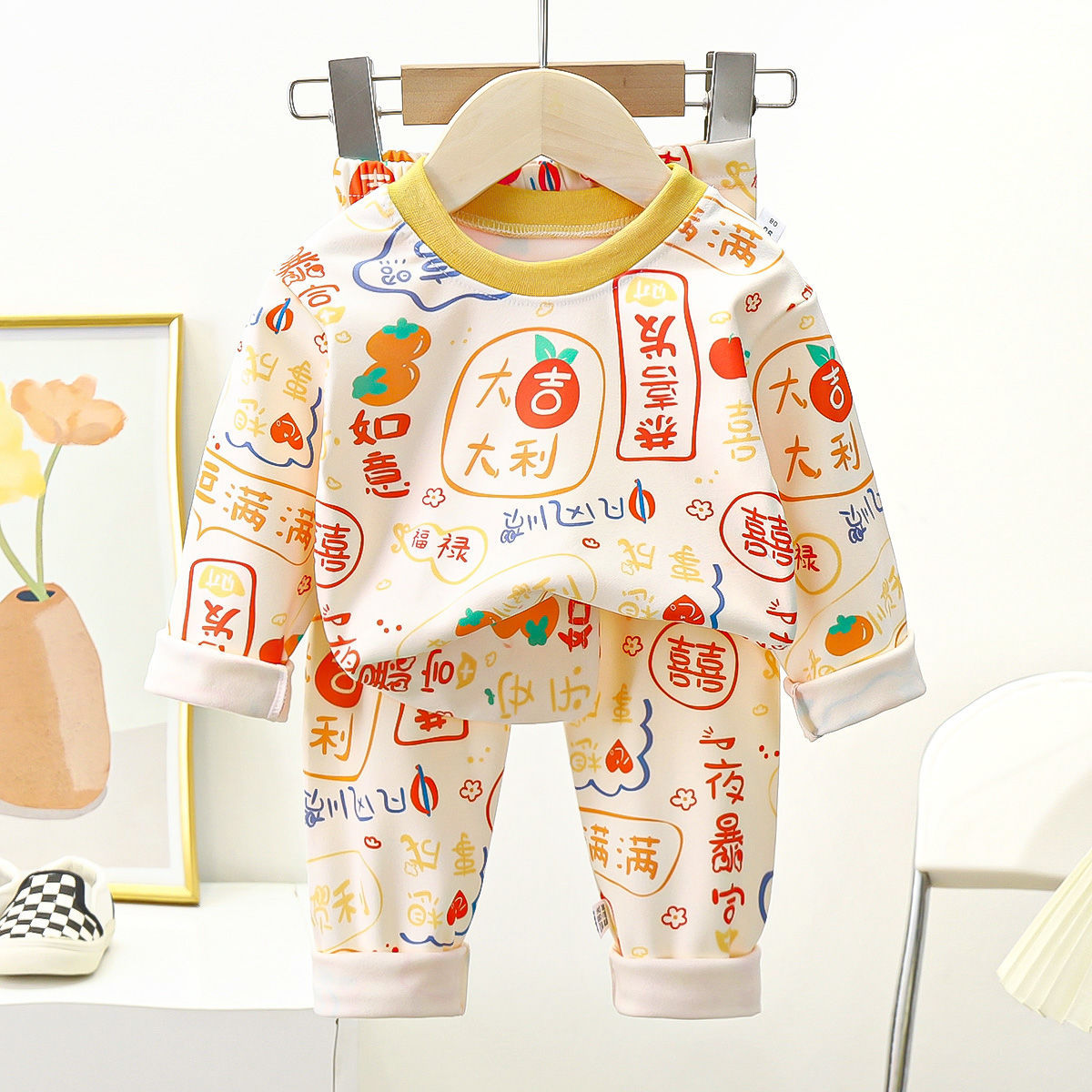 Zweiteiliges warmes Schlafanzug-Set für Kinder – Bild 12 | LuxeStyle