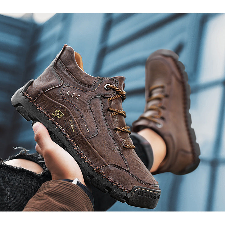 Herren High-Top Winterboots aus Leder
