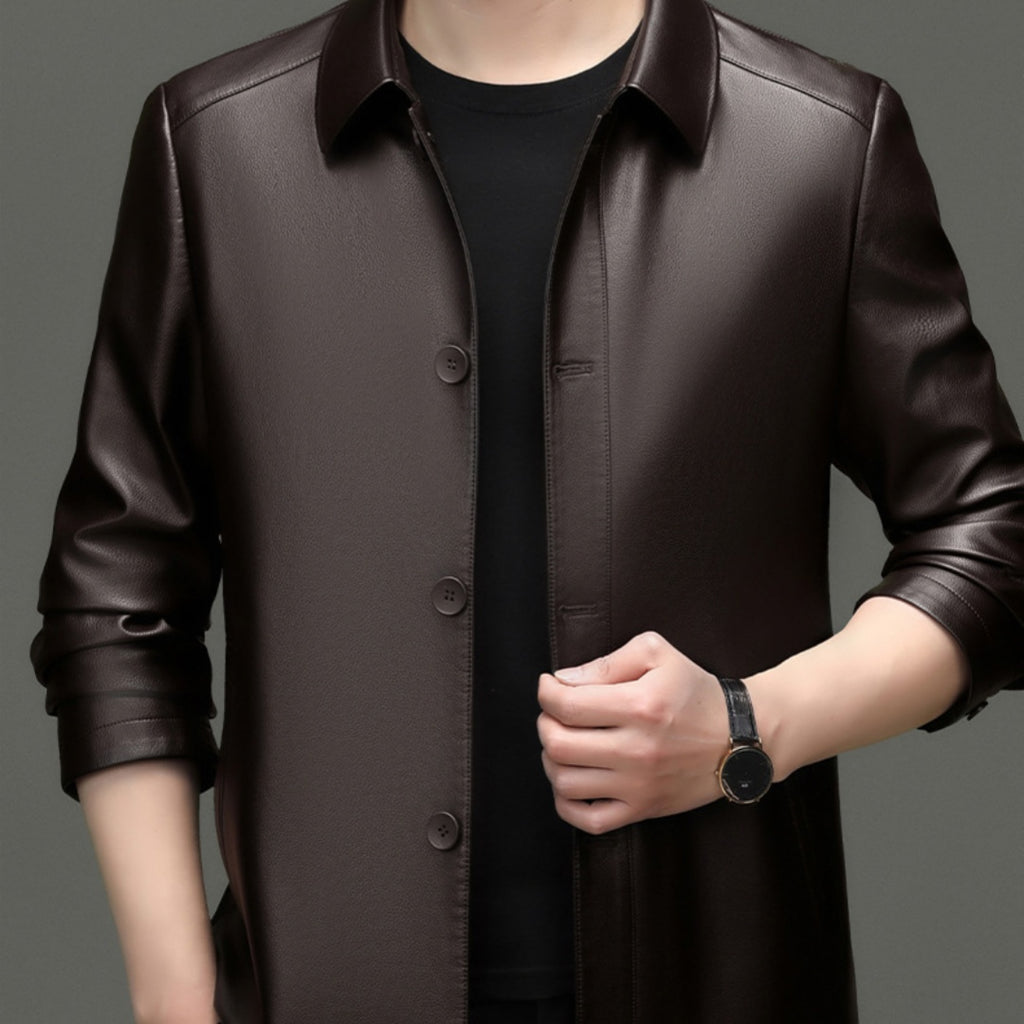 Lederjacke für Herren, lässig