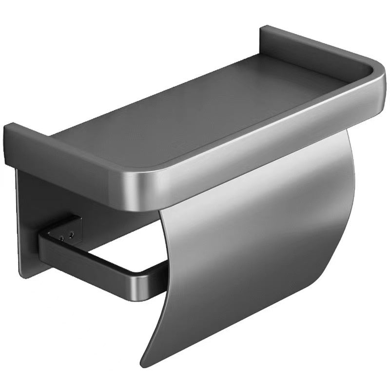 Wandmontierter WC-Papierhalter aus Aluminium