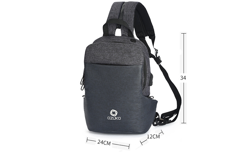 Multifunktionale Herren-Brusttasche – Bild 4 | LuxeStyle
