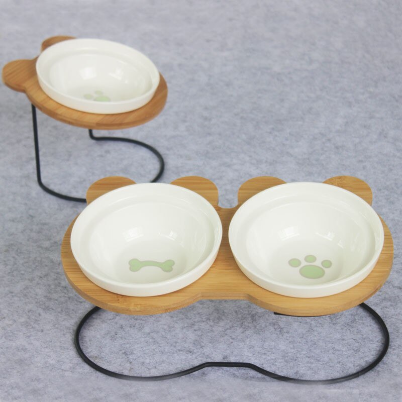 Schräge Futterschale mit Bambusständer – Bild 5 | LuxeStyle