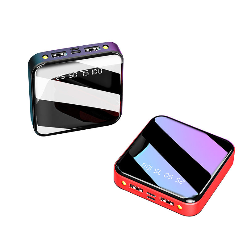 Mini Powerbank mit Spiegel und Digitalanzeige