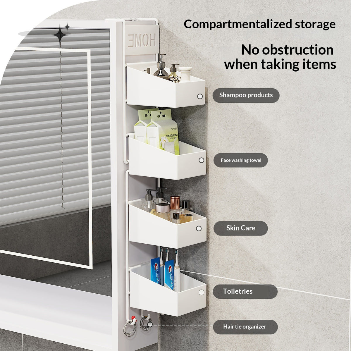 Spiegelkasten-Seitenregal, 3er- oder 4er-Set – Bild 3 | LuxeStyle