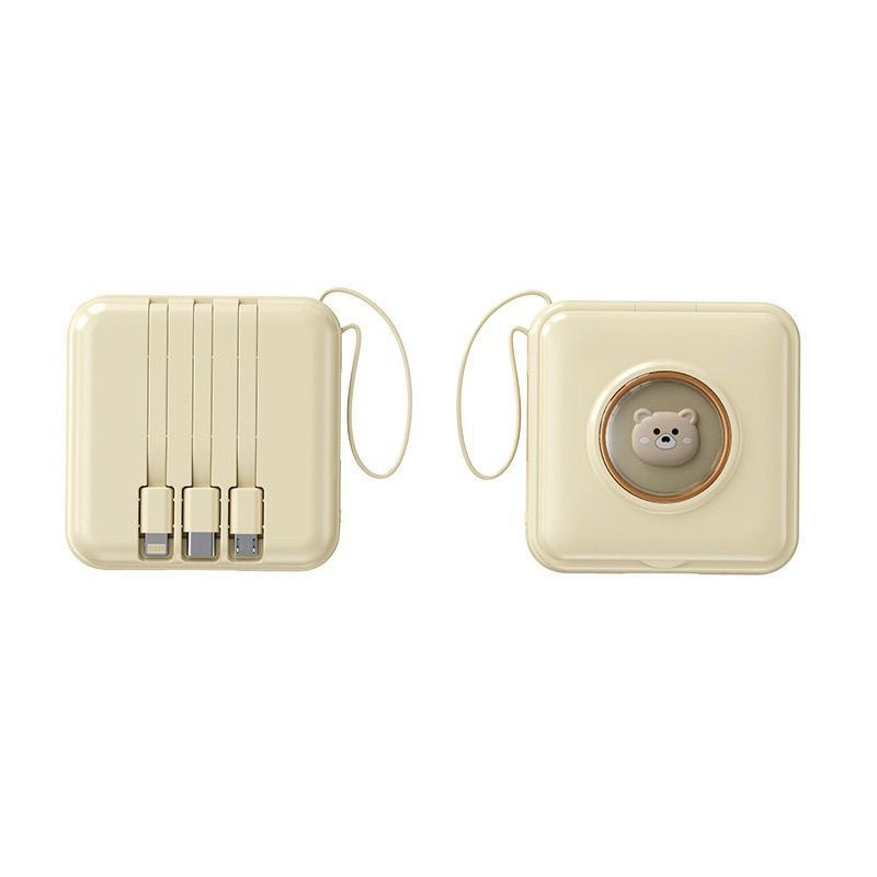Powerbank mit Schminkspiegel und integriertem Kabel