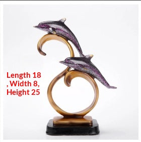 Delfin-Ornament für Schreibtisch und Regal – Bild 2 | LuxeStyle