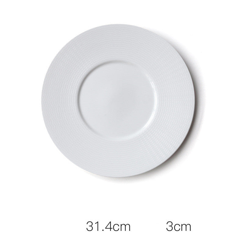 Porzellanplatte 31 cm rund – Stripes & Wellen – Bild 3 | LuxeStyle
