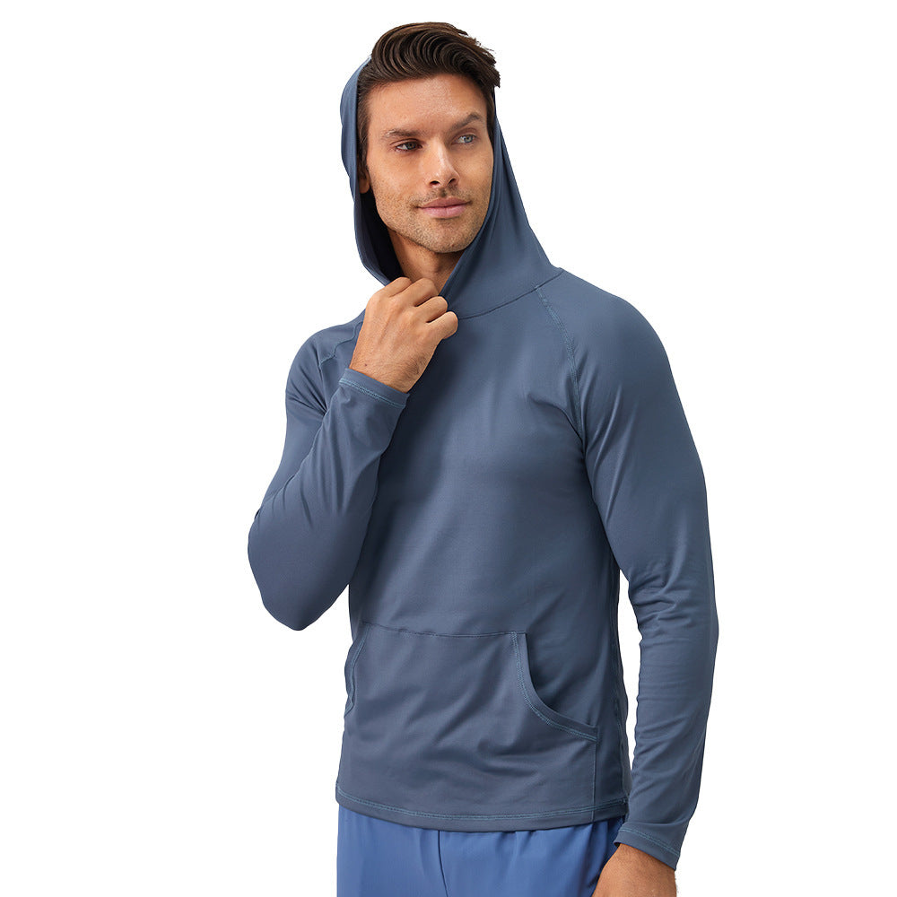 Männer Sweatshirt mit Kapuze, feuchtigkeitsableitend | LuxeStyle