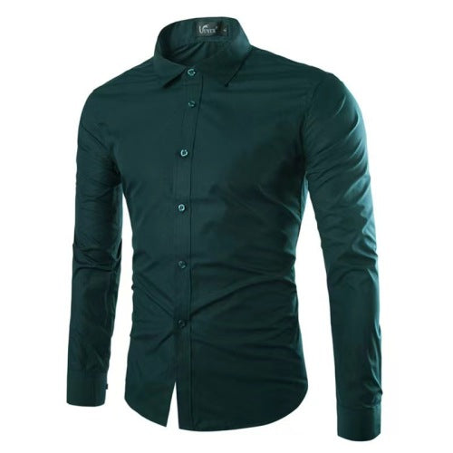 Bügelfreies Langarm-Polohemd für Herren – Bild 14 | LuxeStyle