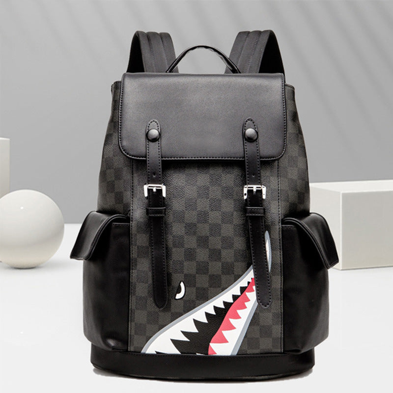 Korean-Style Plaid Rucksack – Bild 1 | LuxeStyle