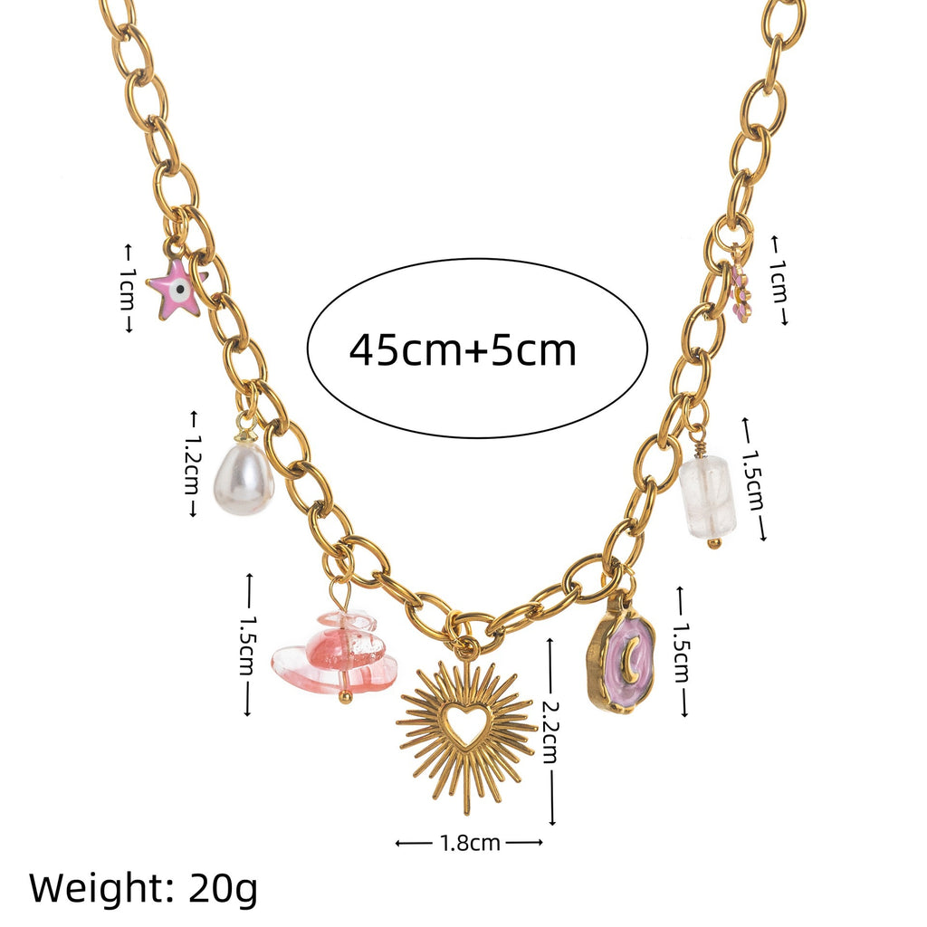 Farbveredeltes Edelstahl-Halsband
