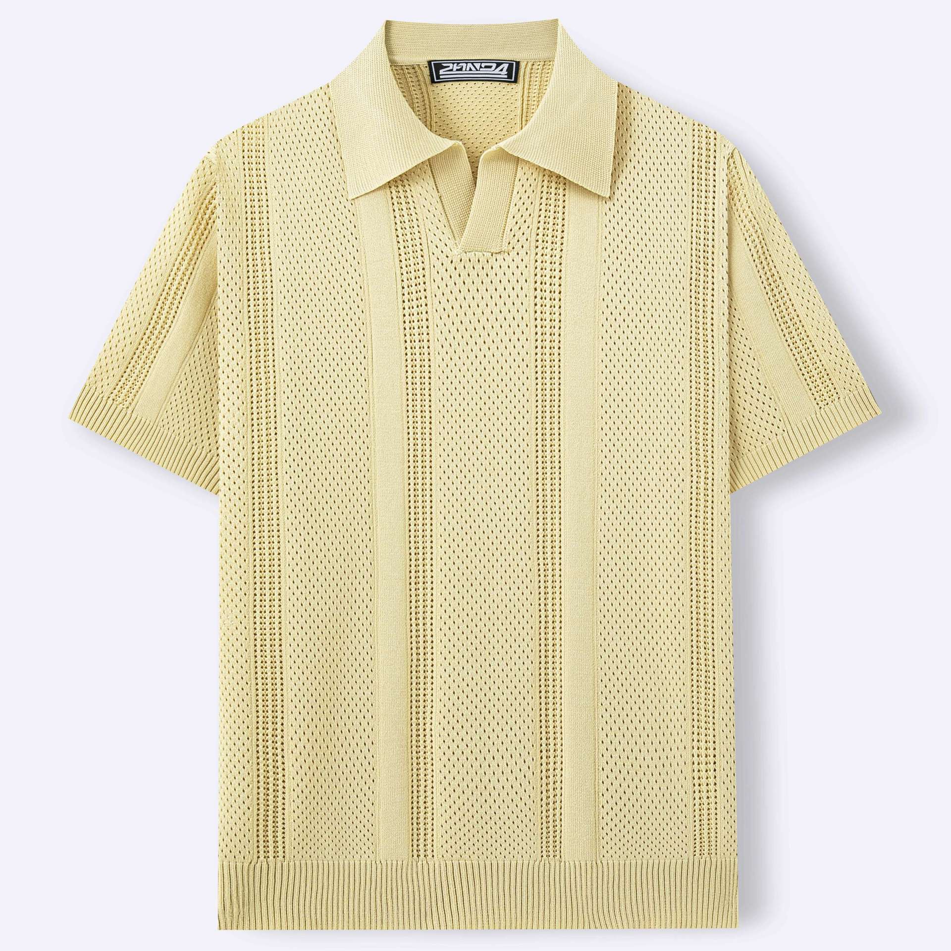 Herren Strick-Polo Lido