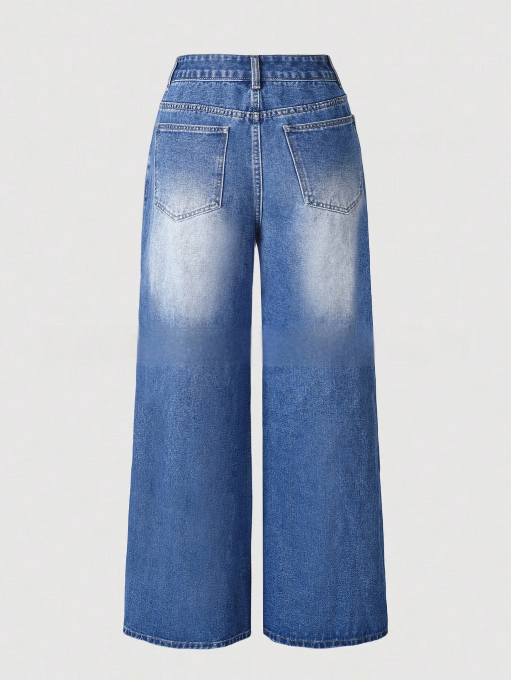 Ripped Jeans, gerade geschnitten
