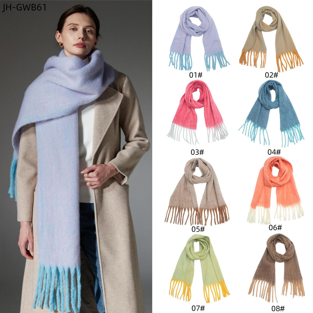 Schal mit dicken Tassel-Clip-Blumen | LuxeStyle