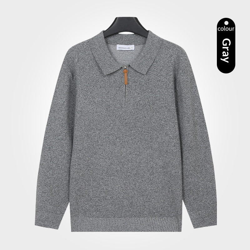 Strickpullover mit Reissverschluss für Herren – Bild 5 | LuxeStyle