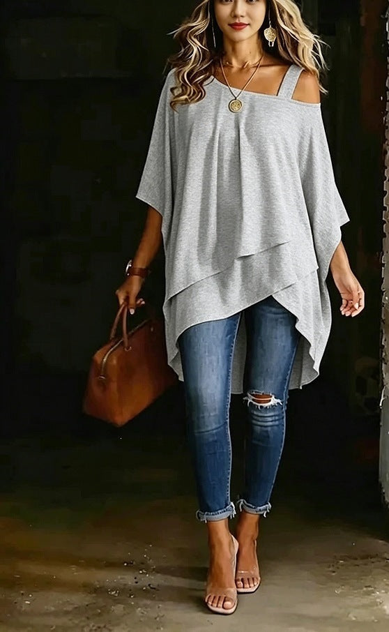 Asymmetrisches Off-Shoulder Top