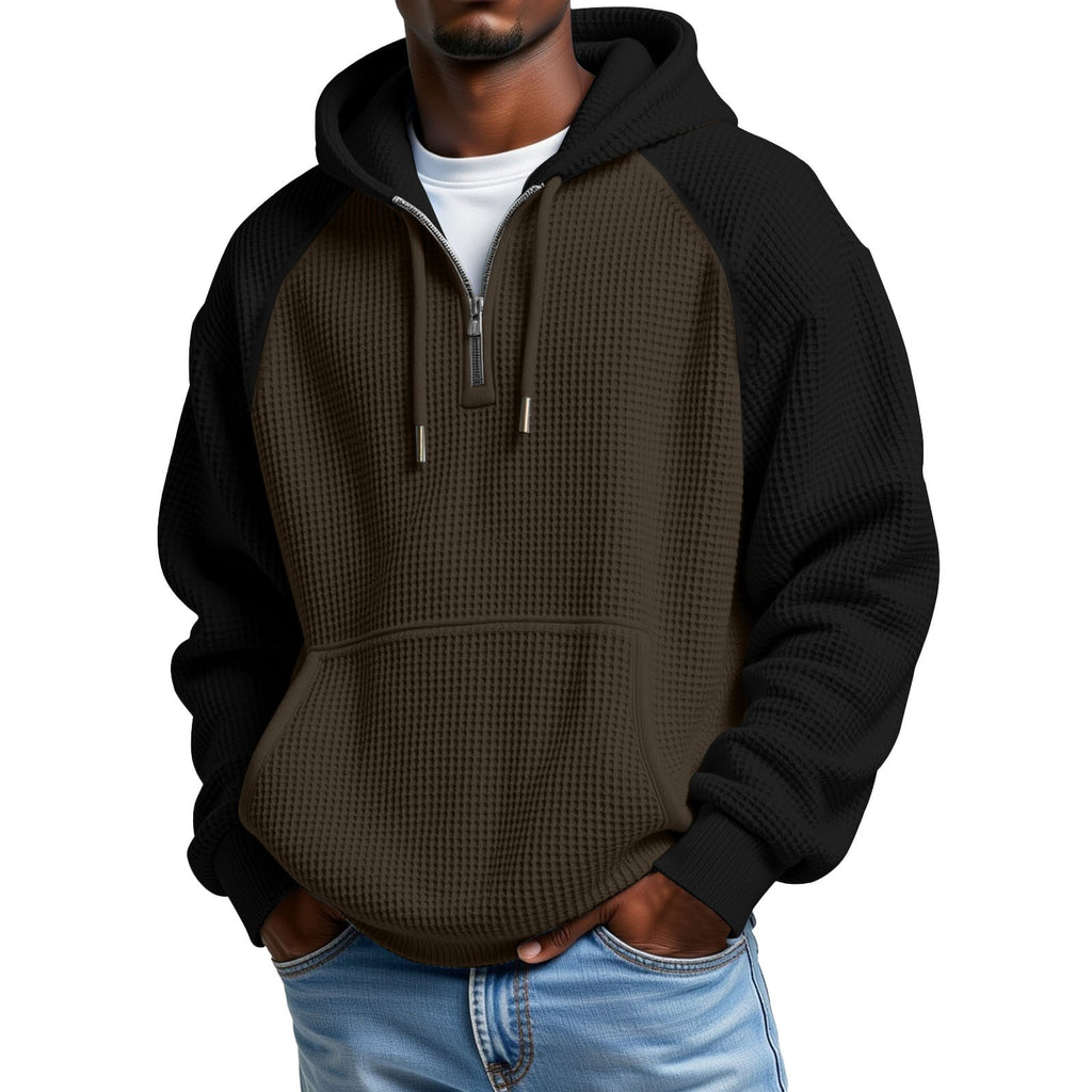 Farbblock Hoodie Langarm