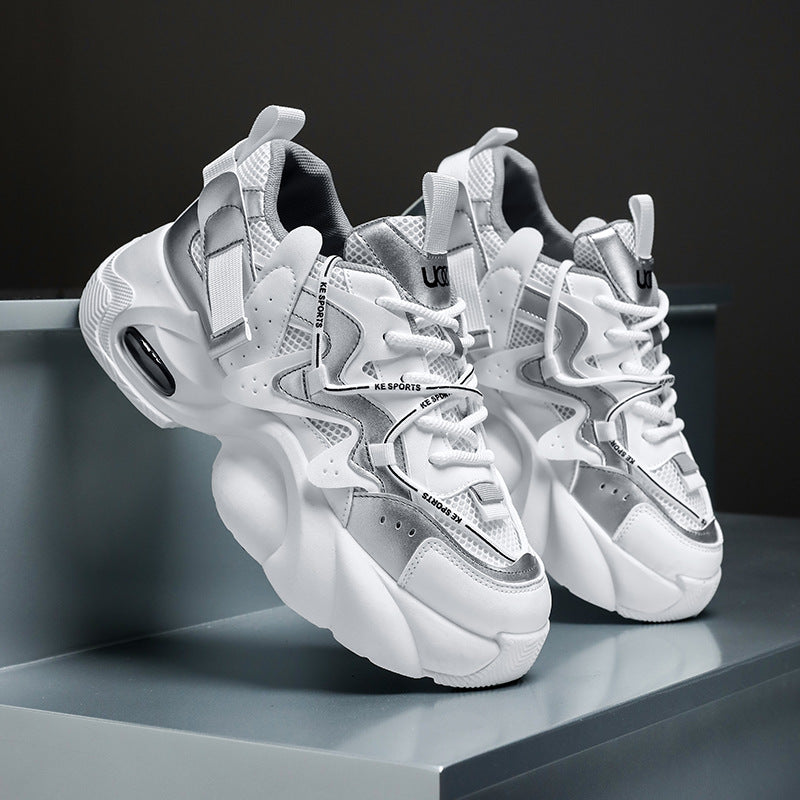 Herren Sneaker mit atmungsaktivem Mesh und Plateausohle