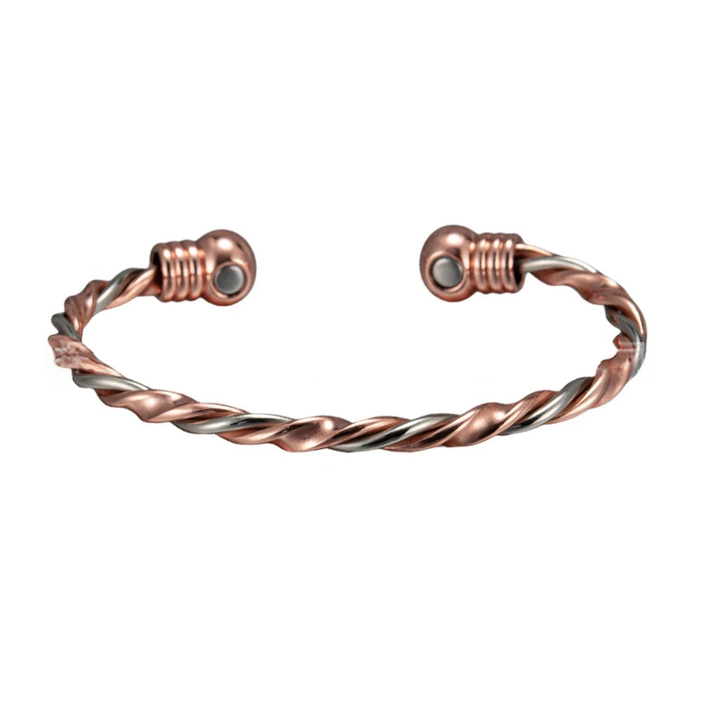 Magnetarmband mit Kupfer-Kordel-Design