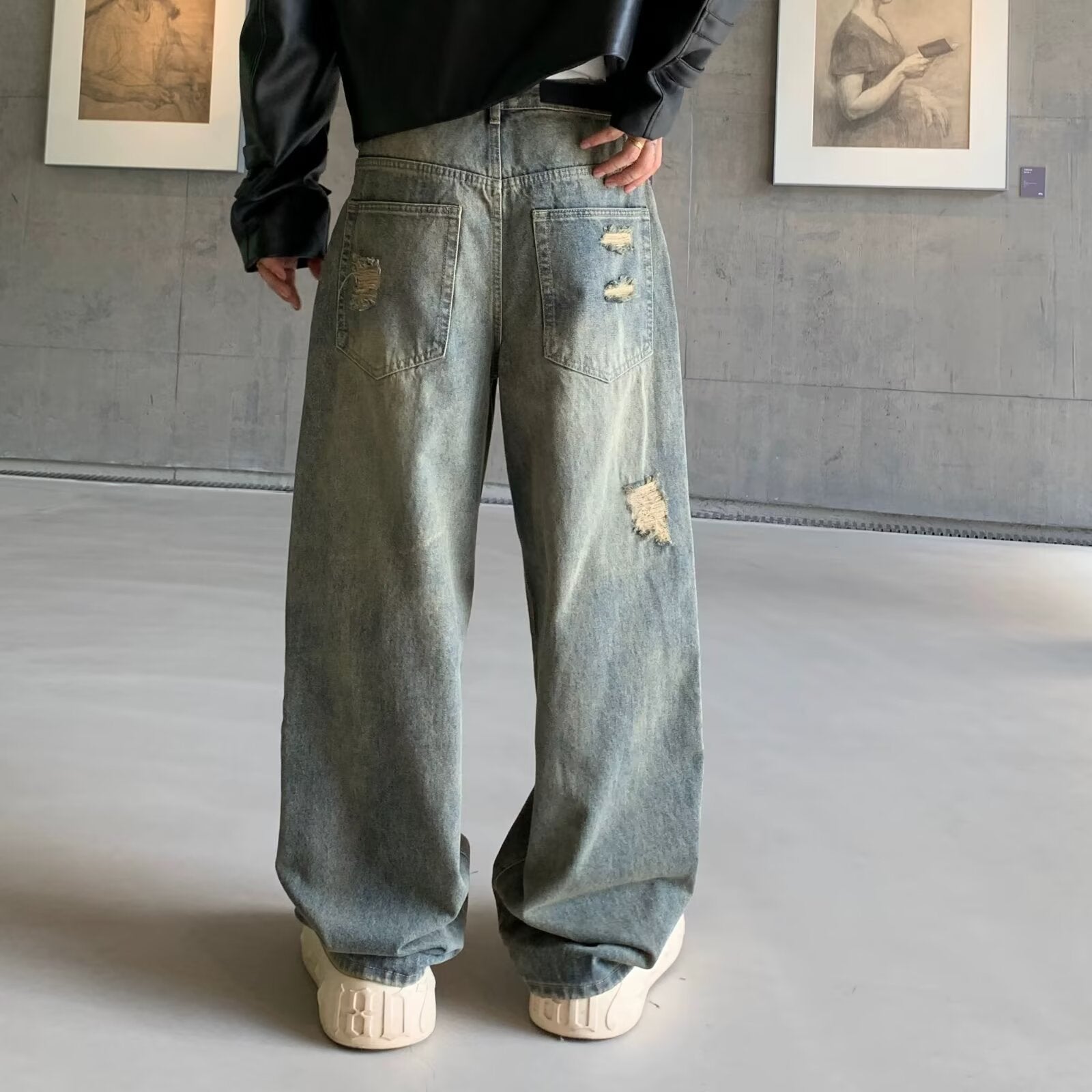 Loose-Fit Denim-Hose für Herren