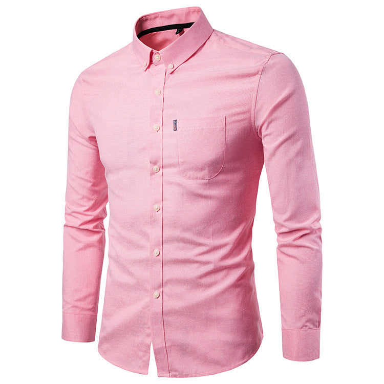 Slim-Fit Langarmhemd für Herren