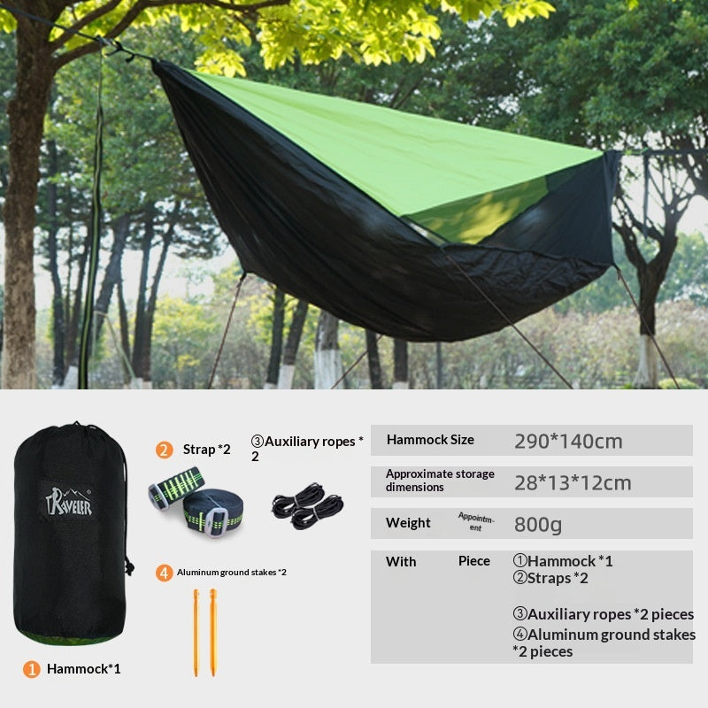Outdoor-Hängematte mit Sonnenschutz