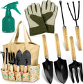 Gartengeräte-Set aus Edelstahl